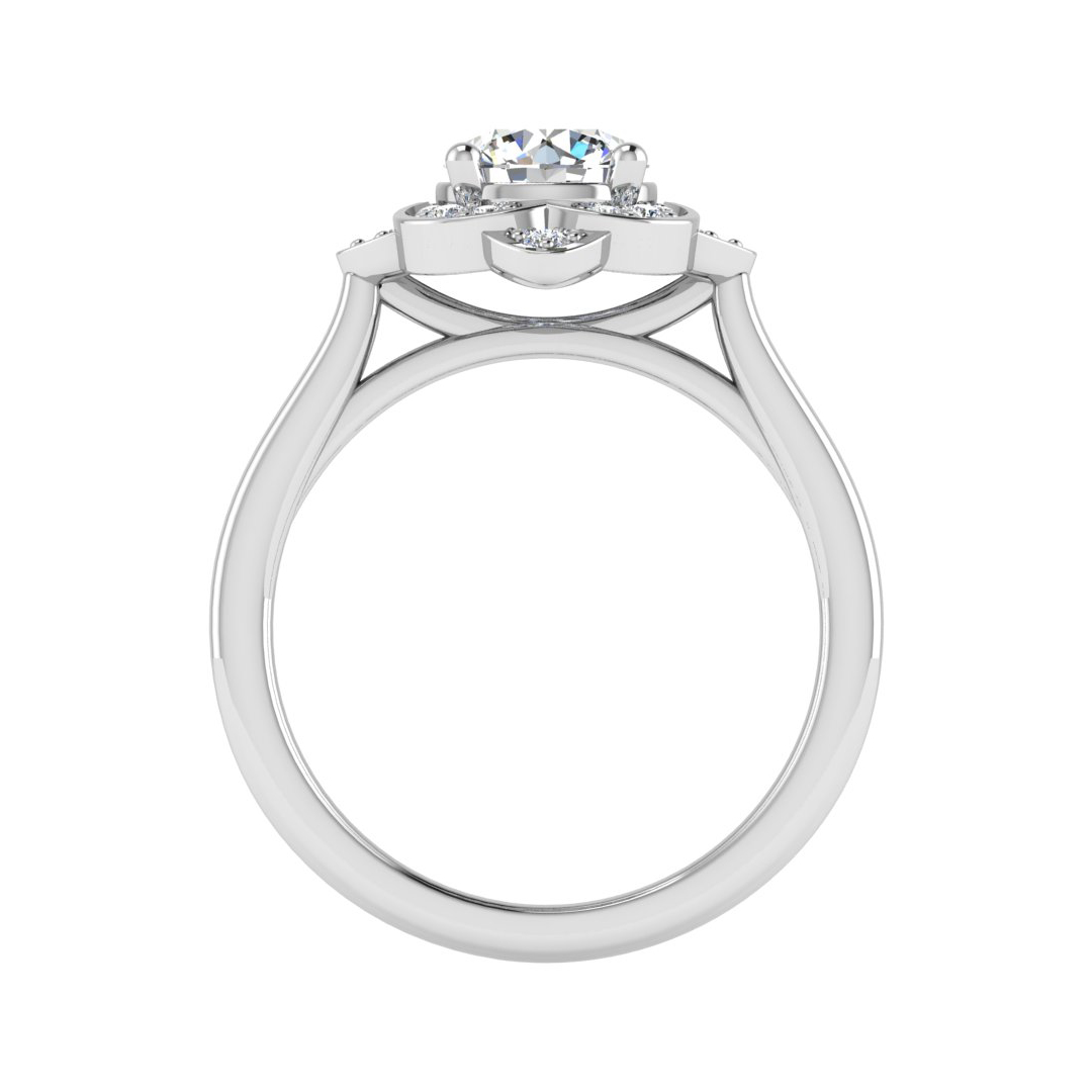 Wren Halo Engagement Ring